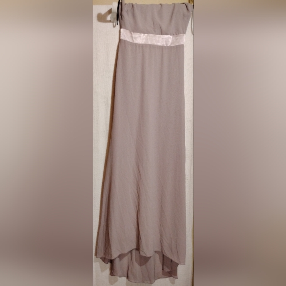 Tfnc London Elegant Gray Sleeveless Dress Size 10 - Picture 4 of 9